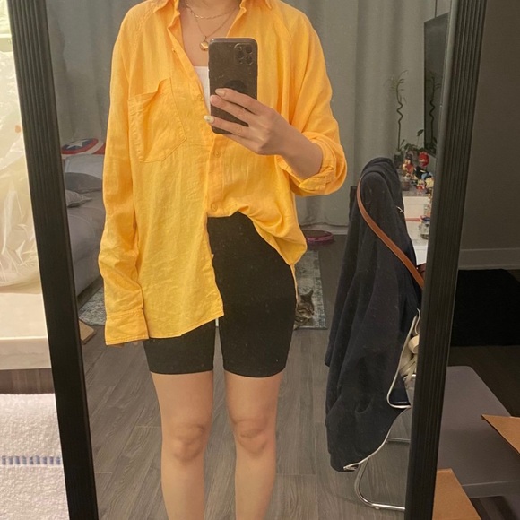 Aritzia Wilfred Free Relaxed Linen Shirt - Picture 3 of 8